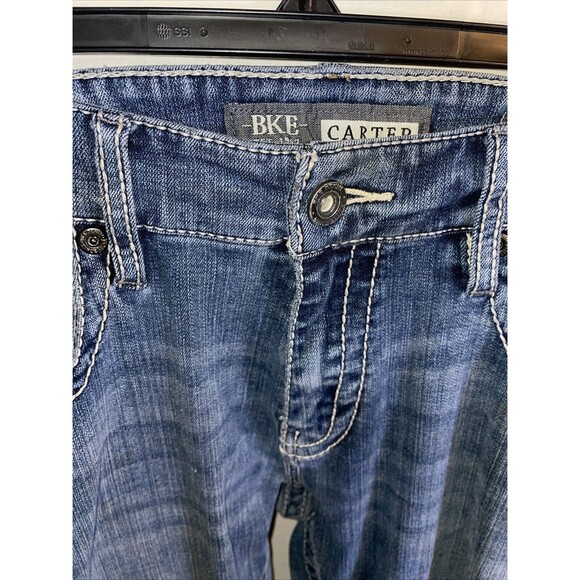 BKE Carter Women’s Bootleg Jeans Sz 32x30 Blue Streetwear Western Cowgirl Rodeo - Picture 3 of 12